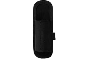 TACNEX Compact Tactical Flashlight Holster Duty Belt Flash Light Pouch MOLLE Vest Backpack Light Holder Adjustable Torch Carr