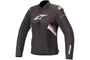 Alpinestars Women's Stella T-GP Plus R v3 Air Jacket (MEDIUM) (BLACK/WHITE/FUCHSIA)