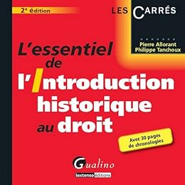 L' essentiel de l'introduction historique au droit