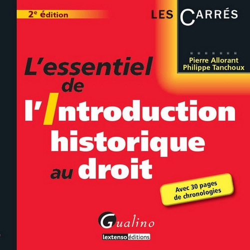 L' essentiel de l'introduction historique au droit