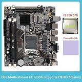 Wresetly H55 Motherboard LGA1156 + I3 550 CPU DDR3 RAM Computer Kit view 2