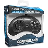 Hyperkin GN6 Premium Wired Controller Compatible with Sega Genesis – 6-Button Design, 8-Way D-Pad, 6-Foot Cable