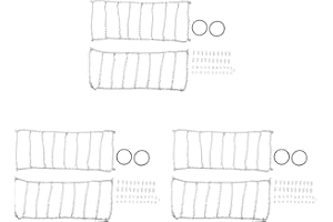 Fuuroottly 6Pcs Metal 120mm 1.9Inch Tires Snow Chain for 1/10 RC Rock Crawler -4 TRX4 Axial SCX10 90046