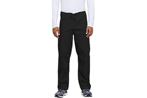 Cherokee Unisex Scrub Pants for Men & Women Drawstring Cargo Medical Uniform Straight Leg Nursing Scrub Bottoms - 4100
