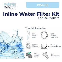 Inline Water Filter Kit for Ice Makers with
