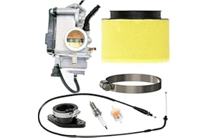 WHFZN ATC250ES Carburetor & Thorttle Cable For Honda Big Red 250 1985 1986 1987 Replace 16100-HA0-013 16100-HA0-003 With Intake Manifold Boot