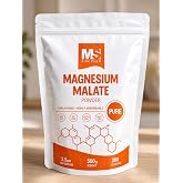 Magnesium Malate Powder &ndash; High Bioavailability Magnesium Supplement, Unflavored &amp; Gluten Free, Supports Energy &amp; Muscle Function, 500 g (1.1 lb)