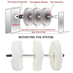 Wood Working 3-Step Lathe Buffing System 16" #2MT