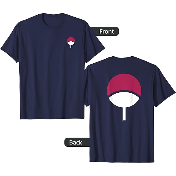 Amazon.com: Naruto Shippuden Sasuke Uchiha Symbol Distressed T