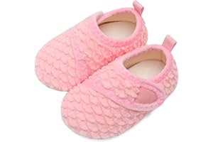 Lisdwde Kids Winter Indoor Household Shoes Toddler Boys Girls House Slippers Warm Socks for Baby
