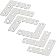 Orgrimmar 36 PCS Corner Brace Plates Metal L Shaped Flat Repair Plates Corner Brace Brackets 50mmx50mmx1mm