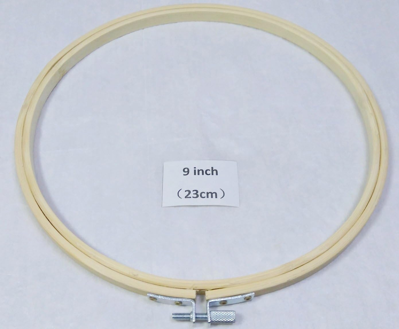 JiangQiao Embroidery Hoop Tambour Bamboo Circle Ring Round Frame for Cross Stitch DIY Craft (9 inch)