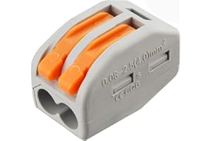 30 Pcs Lever Connectors Nuts 2 Conductor Combination Compact Wire Connectors Fast Connection Terminal 28-12 AWG Suitable for 