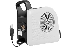 Sungaryard High Velocity Blower Fan for Drying Cooling and Ventilating, Portable Air Mover Floor Fan with 185° Rotation for Home Use or Job Site, Utility Fan with 3 Speeds, 2 Outlets, 130W 325CFM