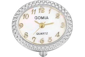 JewelryWe Novelty Finger Watch Classic Oval Colorful Dial Quartz Adjustable Open Rings Watches for Men Women for Christmas