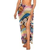 Yuolagixn Wrap Sarong for Women's Swimwear Cover Ups Semi-Sheer Bathing Suit Cover Up Quick Dry Bikini Wrap Beach Dresses