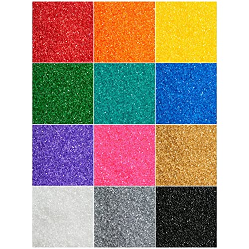 DECOPAC SANDING SUGAR | GREEN EDIBLE SUGAR SPRINKLES | 33OZ | EDIBLE SANDING SUGAR IN HANDHELD CONTAINER | MADE IN USA | SUGAR SPRINKLE MIX FOR CAKES, CUPCAKES, COOKIES, EXTRA LARGE PACK | 33 OUNCE – GREEN