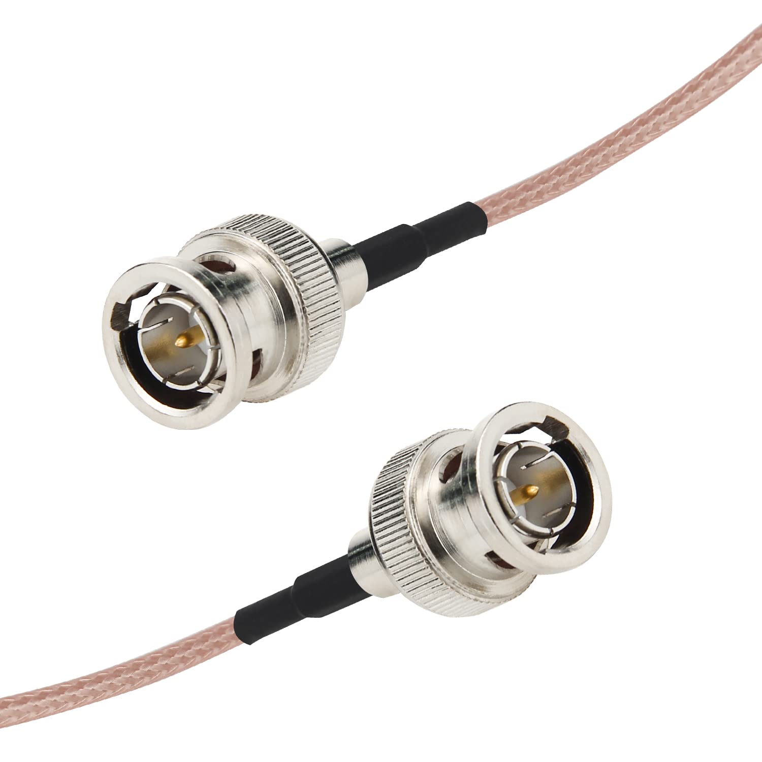 Ullnosoo SDI Cable, 2pcs 1ft BNC Male to Male 3G HD SDI Cable, 75 Ohm 12inch Coax Cable Extender Jumper Adapter RG179, for 4K 1080P Vedio 3G-SDI SDI Video Equipment, CCTV, DVR, Cameras