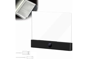 Lampe de lecture LED intelligente, lampe de lecture plate rechargeable 3 couleurs, lampe de lecture plate rechargeable, lampe