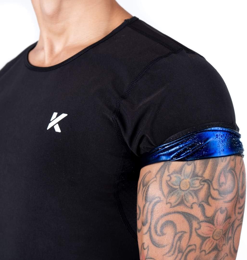 Kewlioo Men's Heat Trapping Shirt - Sweat Body Shaper Vest for Men, Mens Bodysuit Slimmer Saunasuits, Shapewear Compression Top, Gym Belt Exercise Jacket, Versatile and Discreet : Sports & Outdoors