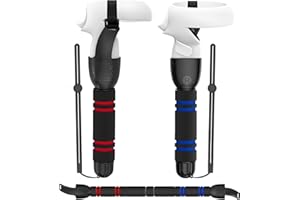 YOGES Handle Attachments Compatible for Oculus-Quest-2-Accessories-Gorilla-Tag Long Arms Grips for Meta Quest 2 Beat Saber Supernatural, Enhance VR Game Experience