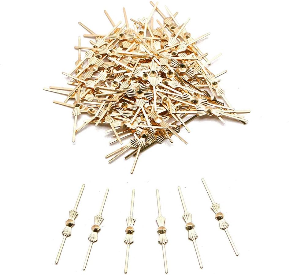 300Pcs Bow Tie Clip Connector for Crystals Gold Color