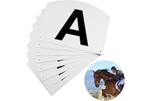 8pcs Wall Mount Dressage Markers for Arena, Acrylic Training Dressage Markers for Equestrian Athletes A B C E H K F M Large L