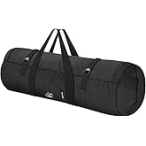 Amengsen Travel Duffel Bag 37L/63L/125L Oversized Duffel Bags, Upgrade Zipper, Durable and Waterproof, Suitable for Camping Bag Travel Storage Bag Tent StorageBag Sports Equipment Bag (Black, L,63L)