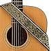 CLOUDMUSIC Guitar Strap Jacquard Weave Strap With Leather Ends Vintage Classical Pattern Design Guitar Picks Free (Vintage Classical Pattern Design 36)