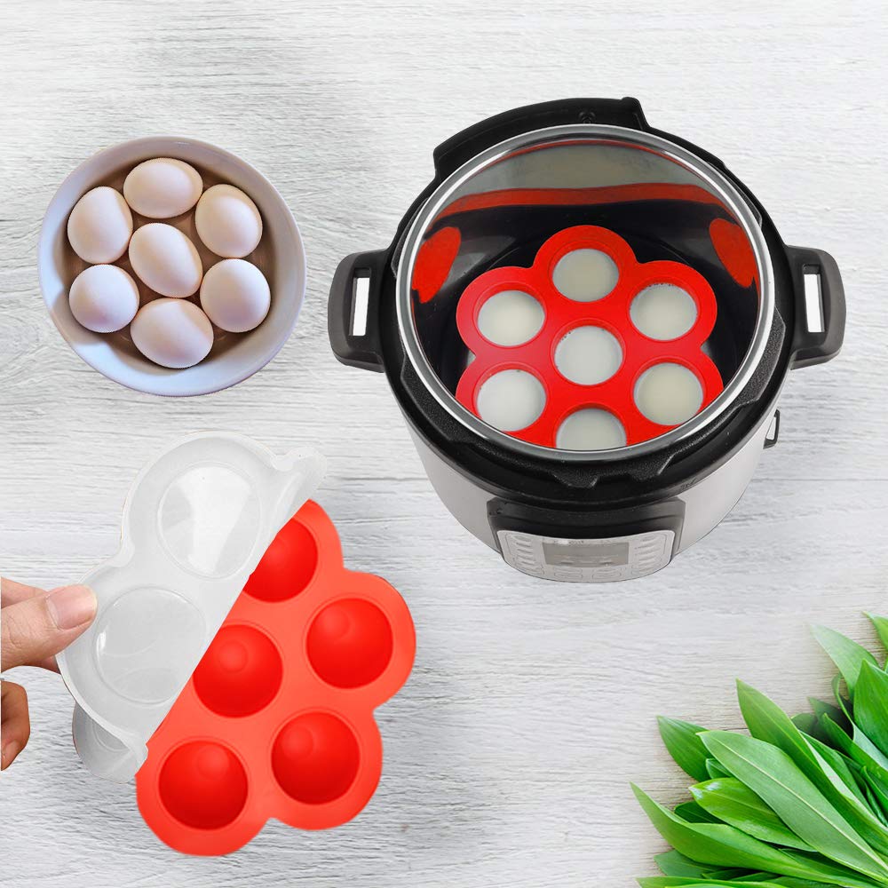 5 Piece Silicone Instant Pot Accessories Set Vegetable Steamer Egg