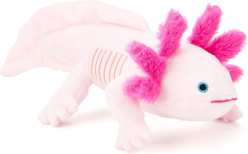 Zappi Co 100% Recycled Pink Axolotl Plush Toy 30cm Eco Friendly