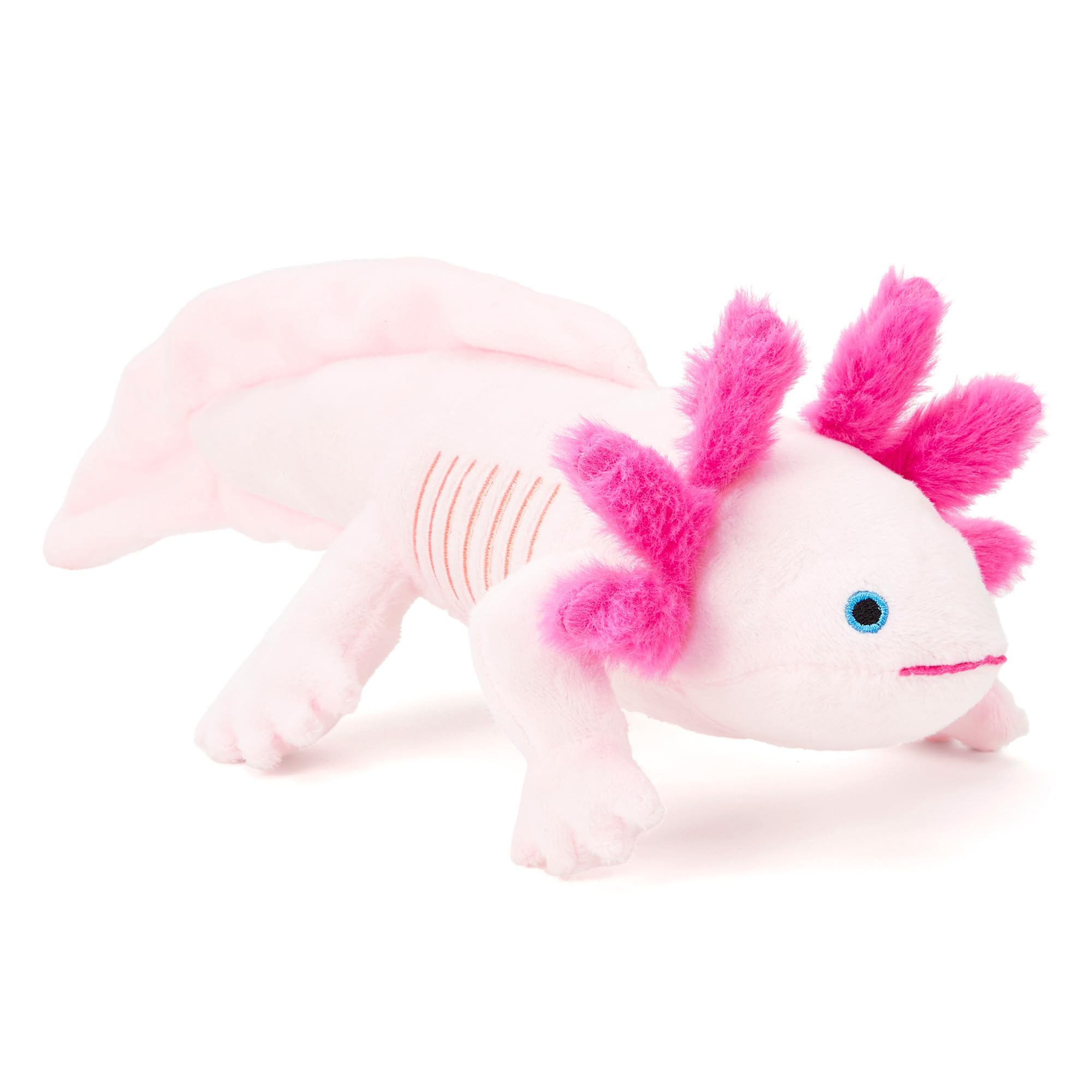 Zappi Co 100% Recycled Pink Axolotl Plush Toy (30cm Length) Stuffed Soft Cuddly Eco Friendly for First Kid โ image 1