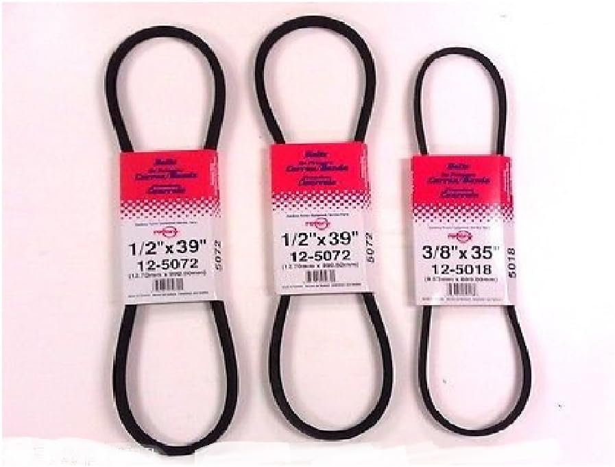 Ariens (2) 5072 & (1) 5018 Rotary Belt Set Compatible 07200431