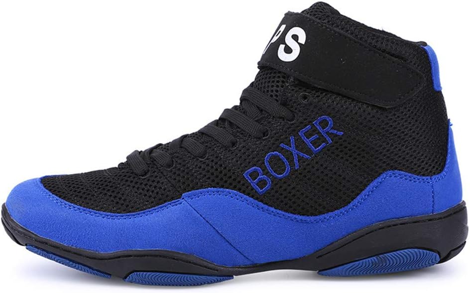 Wrestling Shoes, Breathable Lightweight Boxing/Wrestling Boots Rubber Sole Training Sport Sneakers for Men Women Children Kids Teenage
