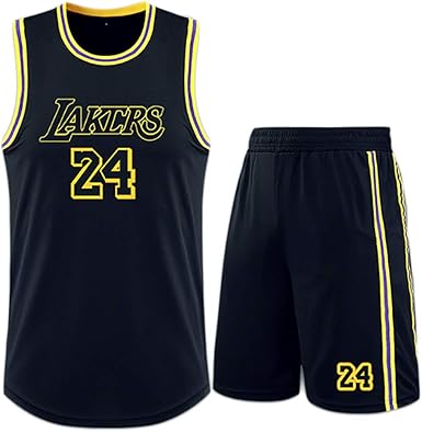 Xzm Kobe Bryant No 24 Los Angeles Lakers Jersey Retro Basketball Shorts Summer Jersey Basketball Suit Suitable For Basketball Ratio Amazon Co Uk Clothing