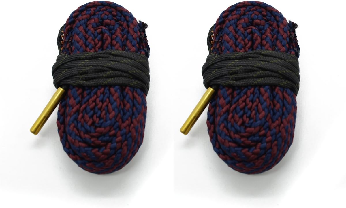 Going buy Gun Bore Snake Cleaner Strap Kits Cord Rope Brass for Carbine/Shotgun/Pistol/Rifle/AR15 Barrel Cleaning - 2 Pack