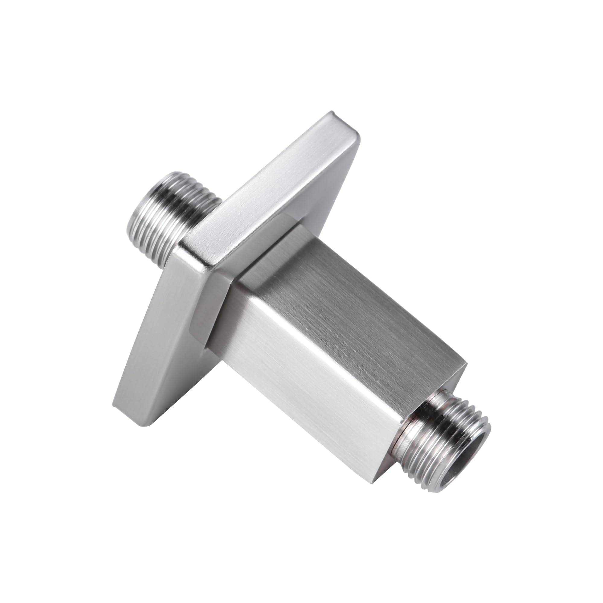 Photo 1 of Straight Shower Arm with Flange, Ceiling Mount 3 Inches Rain Shower Head Arm Extension Replacement with Anti-Scratch Escutcheon Plate, DOLGABA Brushed Nickel