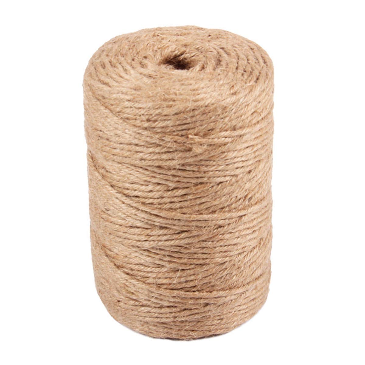 YMWALK 100Yards Jute Twine, 6Ply 3mm Thick Strong Natural Jute Rope Jute String for Floristry