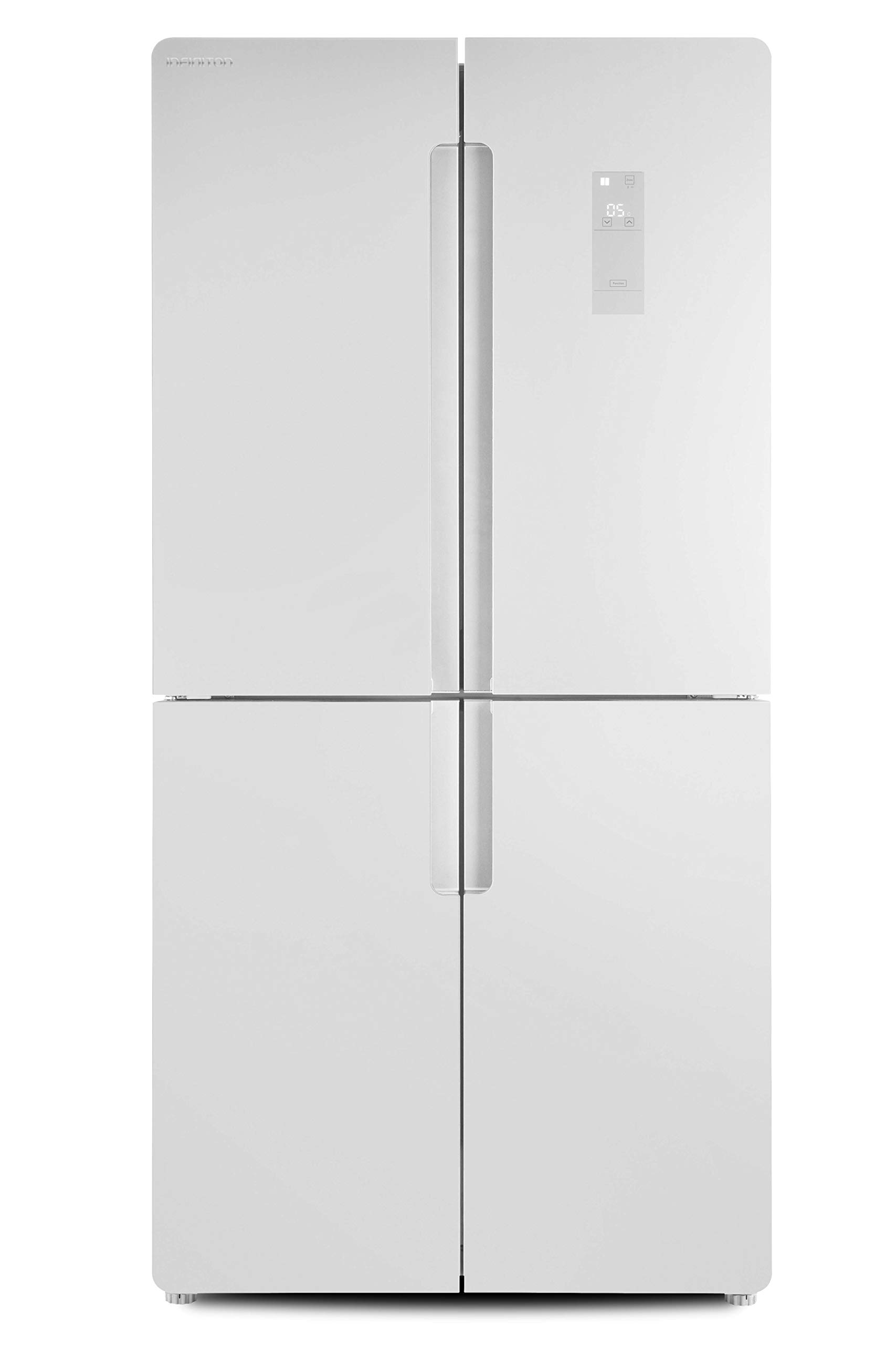 INFINITON-AMCB-485GW-Frigorifico-American-Cristal-blanco-431-Litros-Inverter-Alto-185cm-No-Frost-FreshZone