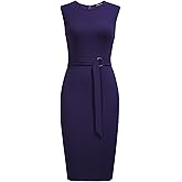 REPHYLLIS Women's Crewneck Sleeveless Wedding Guest Formal Cocktail Dresses