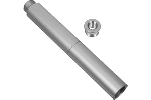 Garneck Microphone Extension Rod Set 5/8 to 3/8 Adapter for Desk and Arm Mic Stand Extension Tubes, 3pcs