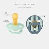 Bibs Pacifiers Colour Studio 2 Pack Round Nipple 6+ Months Denmark view 2