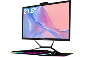 STGSivir All in One Desktop Computer, 21.5'' FHD Display, Intel Core i5 up to 3.6GHz, 16G Memory, 512G SSD, WiFi 5, Bluetooth, Webcam, Windows 11 Home
