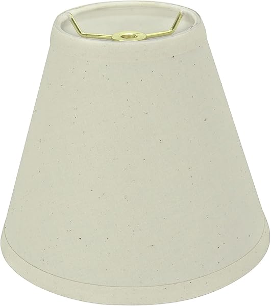 ASPEN CREATIVE 32472A TRANSITIONAL HARDBACK EMPIRE SHAPED SPIDER CONSTRUCTION LAMP SHADE IN OATMEAL, 8″ WIDE (4″ X 8″ X 7″)