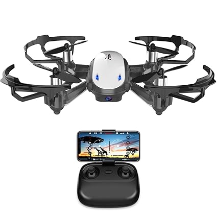 Potensic Mini Drohne mit Live-Video-Kamera, RC Helikopter FPV Quadrocopter ferngesteuert mit app, Kopflos-Modus, Höhe-halten-