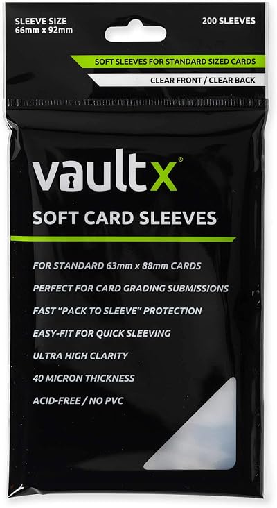 Vault X Soft Penny Sleeves 200 Pack High Clarity TCG Card Game Protection