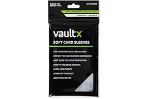 Vault X Trading Card Penny Sleeves, Soft, High Clarity, Inner Sleeves, Collectible Card Games, Sports, TCG (200 Pack)