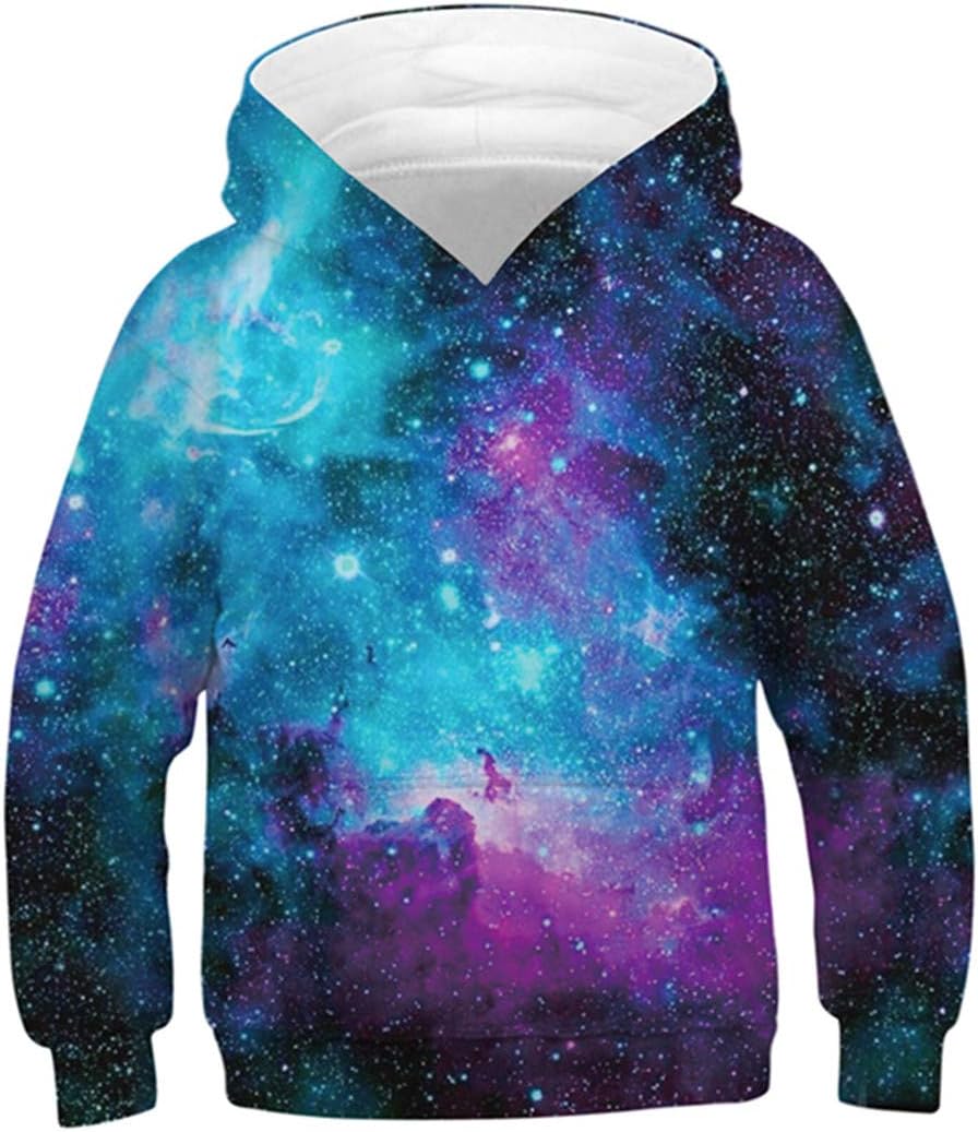 Boys Girls Hoodie 3D Print Pullover Sweatshirts Hooded Jumpers 4-16Y