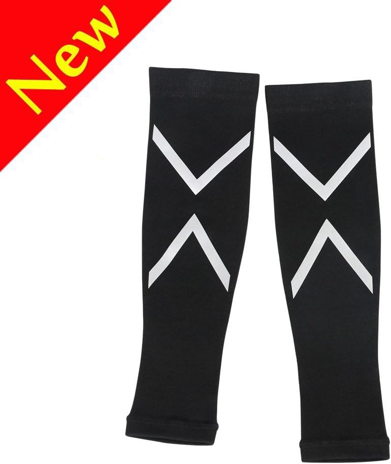 Calf Leg Cramp Compression Sleeves for Men Women Shin Splints Support Stockings Fitness Exercise Enhanced Performance - Running, Jogging or Cycling