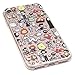 iPhone 8 Case, iPhone 7 Case, MC Fashion [Ultra Slim] Japanese Cartoon Pattern Transparent Soft TPU Protective Cover Case for iPhone 7/ iPhone 8 (Cartoon Characters)